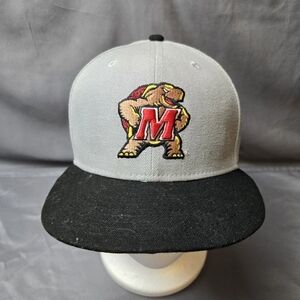 Maryland Terrapins cap 2 tone Grey Black new era 59FIFTY fitted hat 7